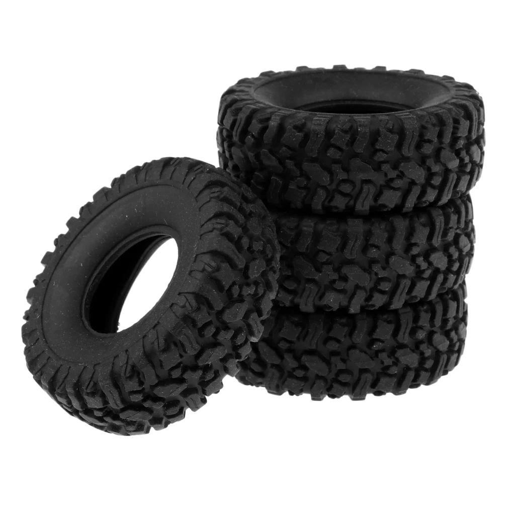 4pcs Rubber Wheel Tire Tyre for RC 1/16 Climbing Crawler Car WPL