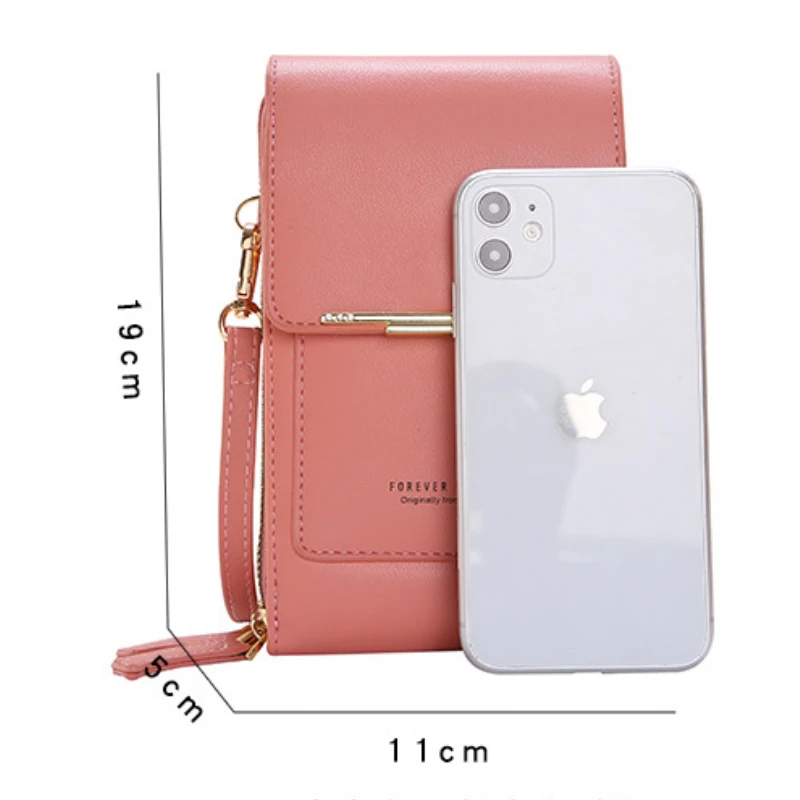 Soft Leather Wallets Touch Screen Mobile Phone Bag - MalakMood