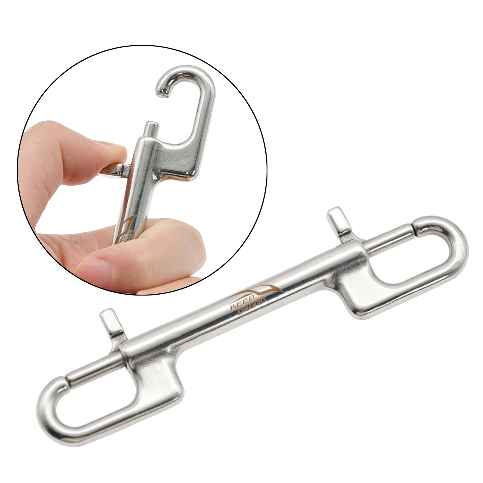 316 Stainless Seel Snap Hook For Dog Leash Key Chain Marine Diving Single Double Snap Hook