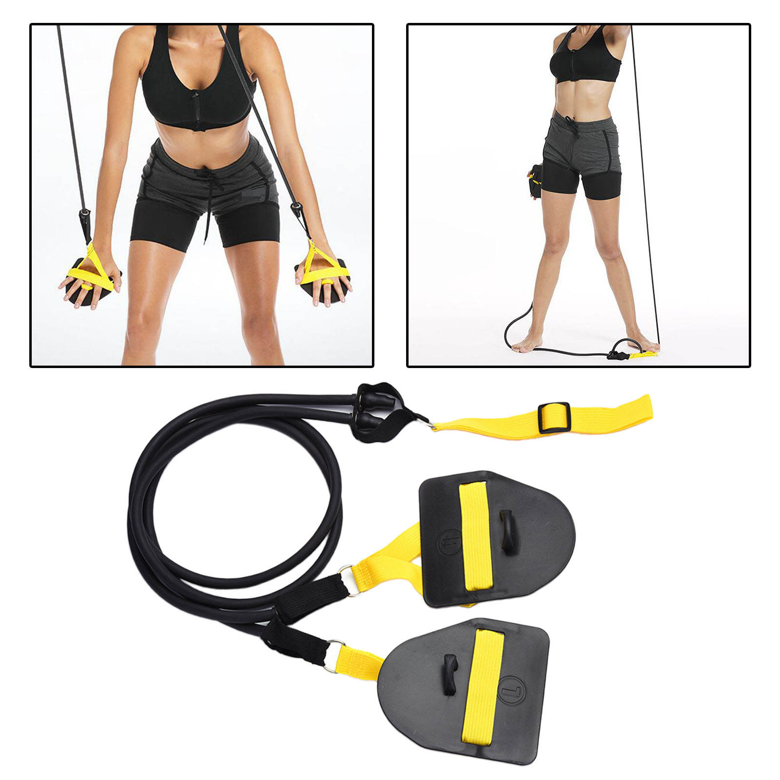 Arm Strength Trainer Resistance Bands Swimming Freestyle Exercise Paddle Workout Band