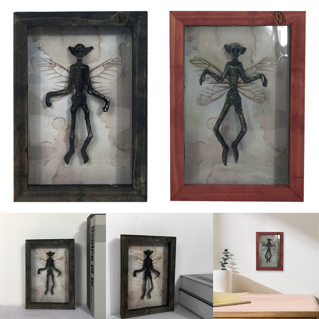 Novelty Clown Wall Picture Frame Decorative Halloween Ornament Statue Photo Props Cabinet TV Stand Craft