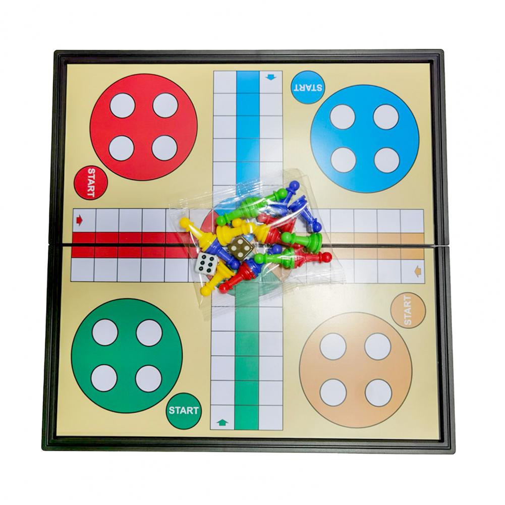 Title 7, Nützliches Ludo-Brett, stabil, 5-in-1, langlebi...