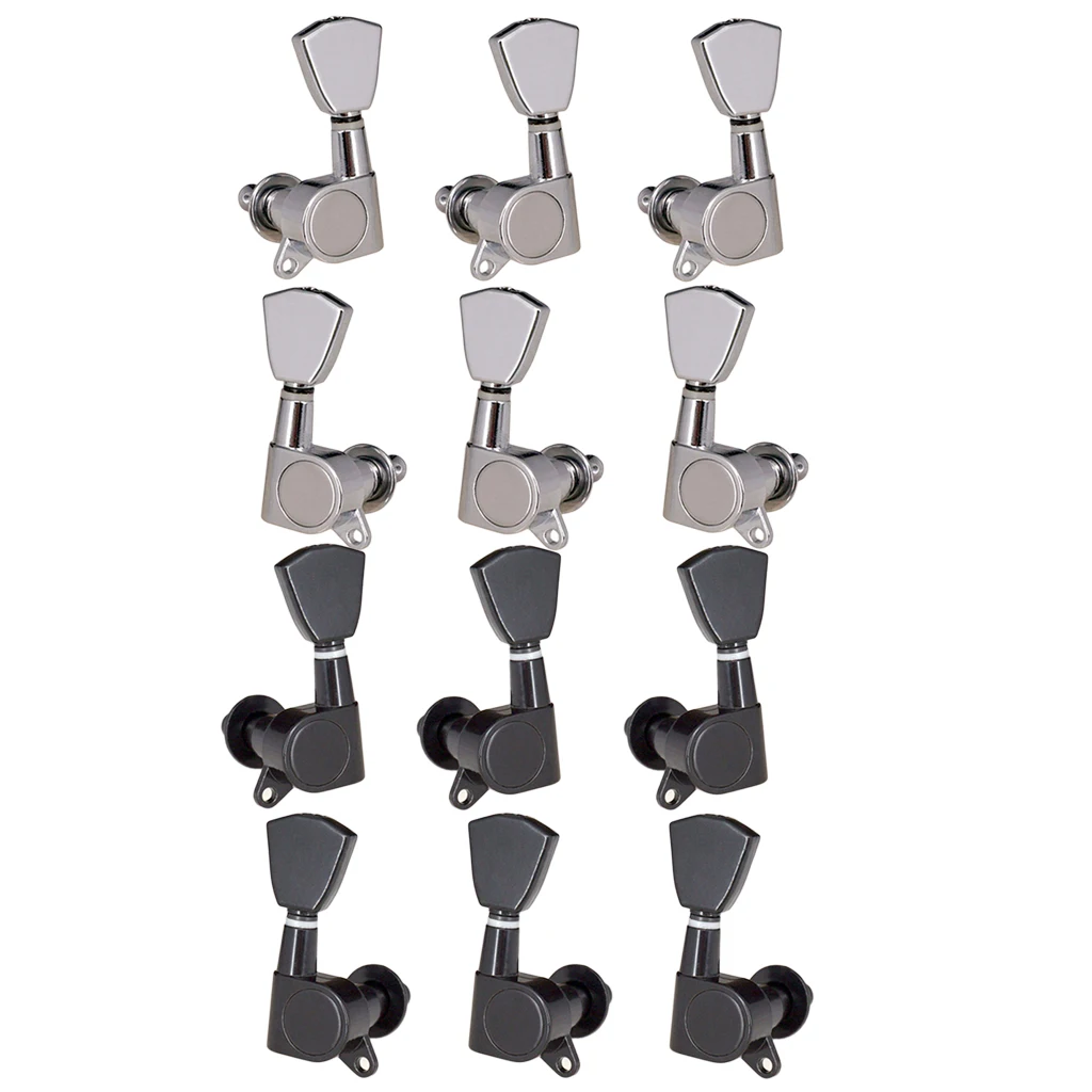 6 pcs Acoustic Electric Guitar Tuning Pegs Machine Head Tuners Replacement Stringed Instruments