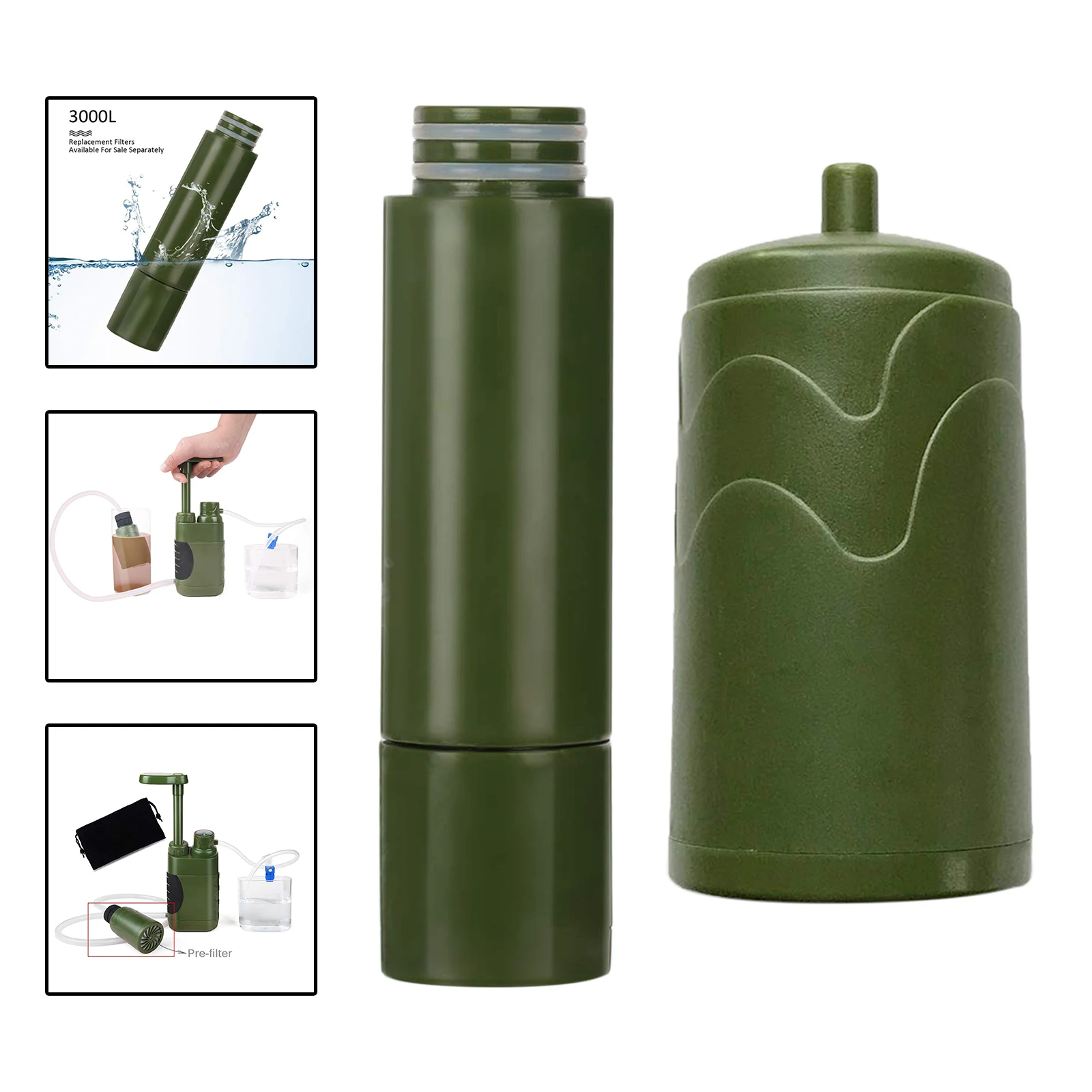 Compact Portable Pre-Filter Filter for Outdoor Personal Survival Water Purifier Filtration Hiking Travel Preparedness