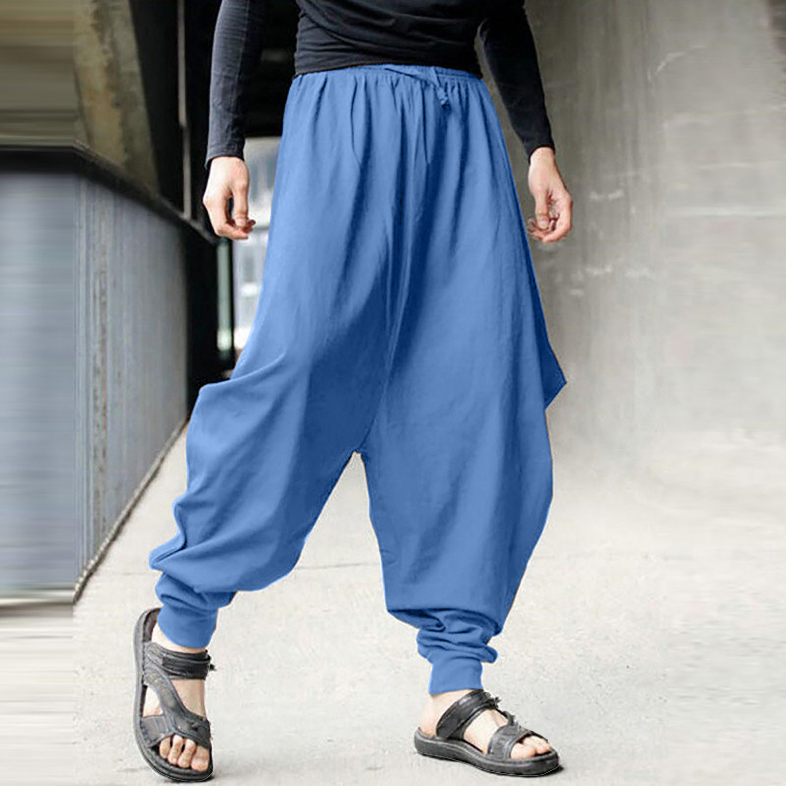Streetwear Harem Pants Men Hip hop Drop 