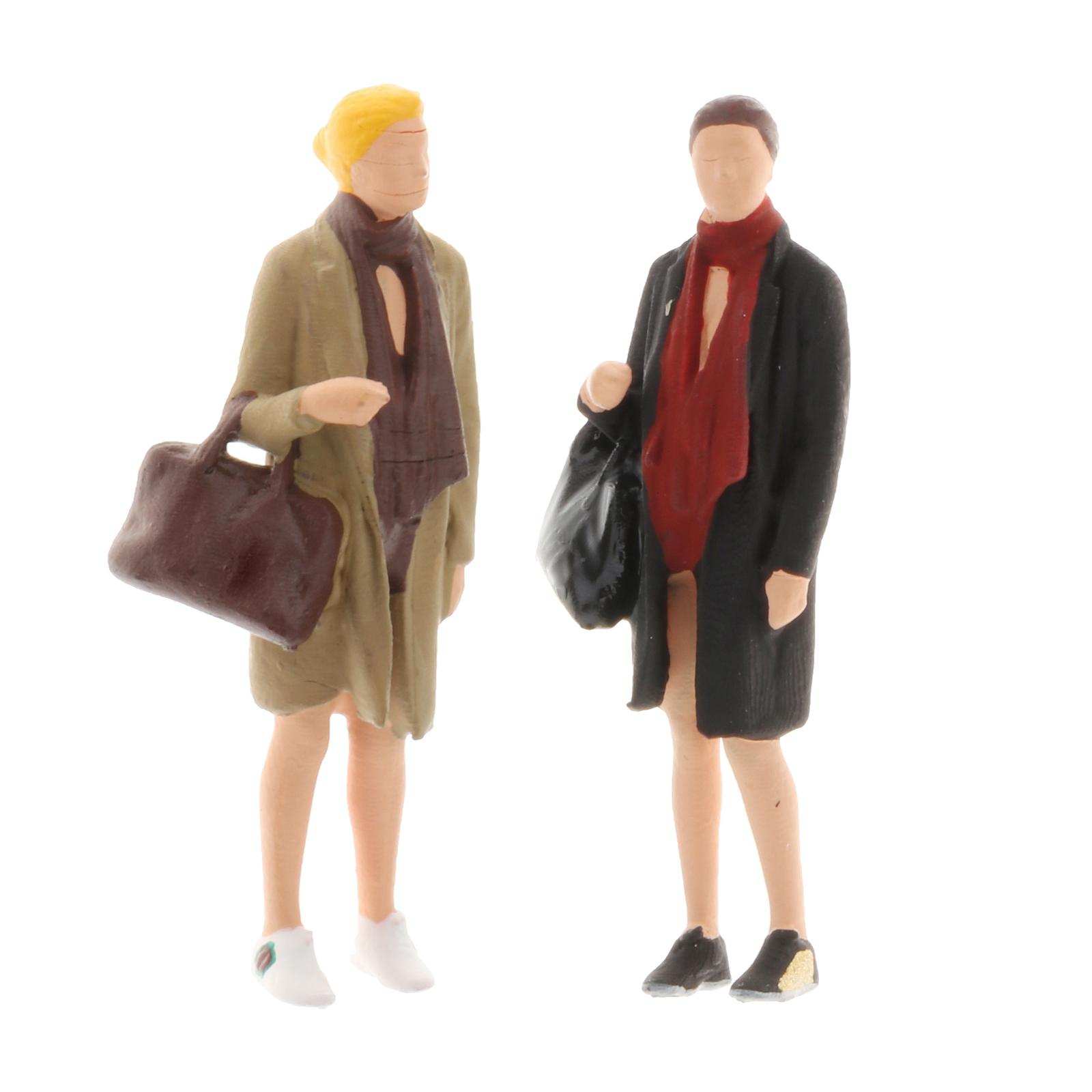 1pc 1:64 Diorama Painted Figure Resin Women Model Doll Park for Fire Wheel Desktop Decoration Accessories