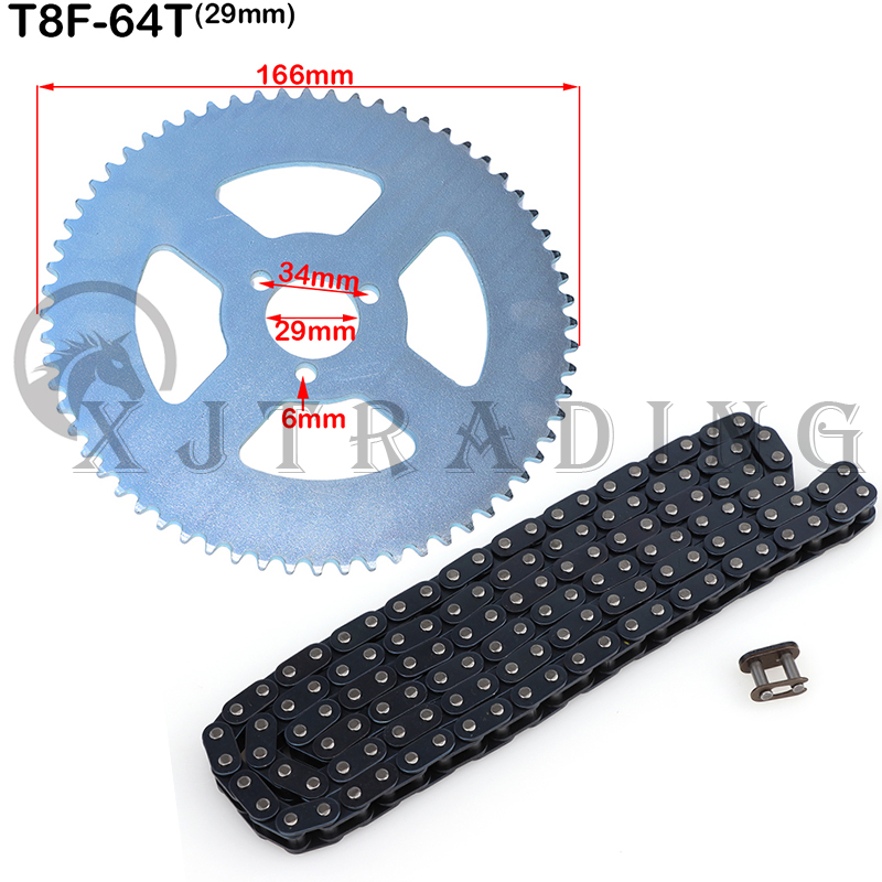 T8F 136 links Kette 64T 29mm 35mm Kettenrad Für 43cc 49cc Minimoto Moped-Roller 2 Hub motor Pocket Bike Mini Quad ATV – Detail 2