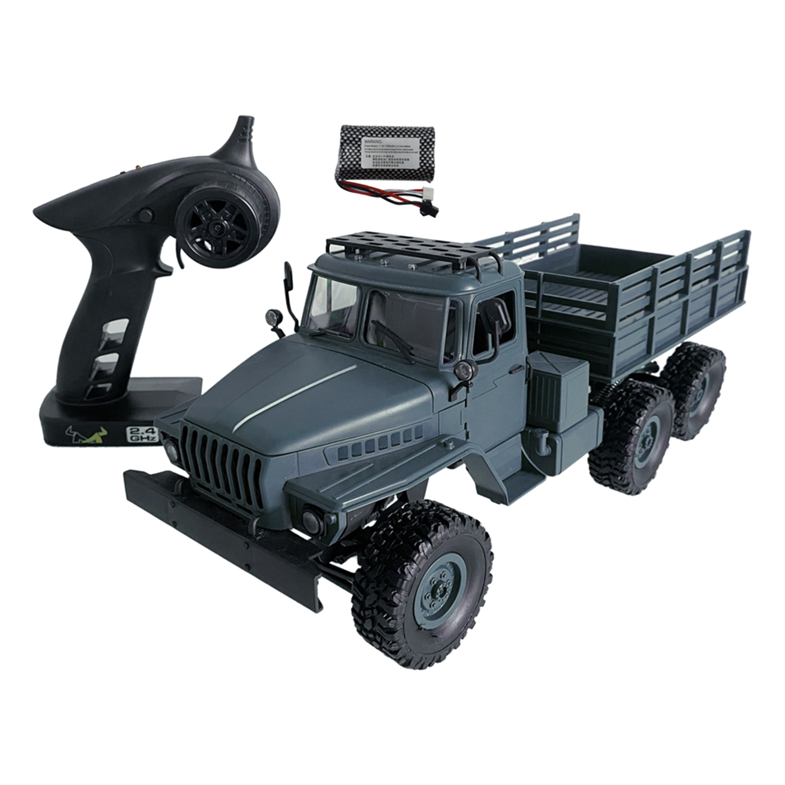 1/16 MN88S RC Car 6WD Off-Road Military Truck with Headlight Toy Gift for Kids
