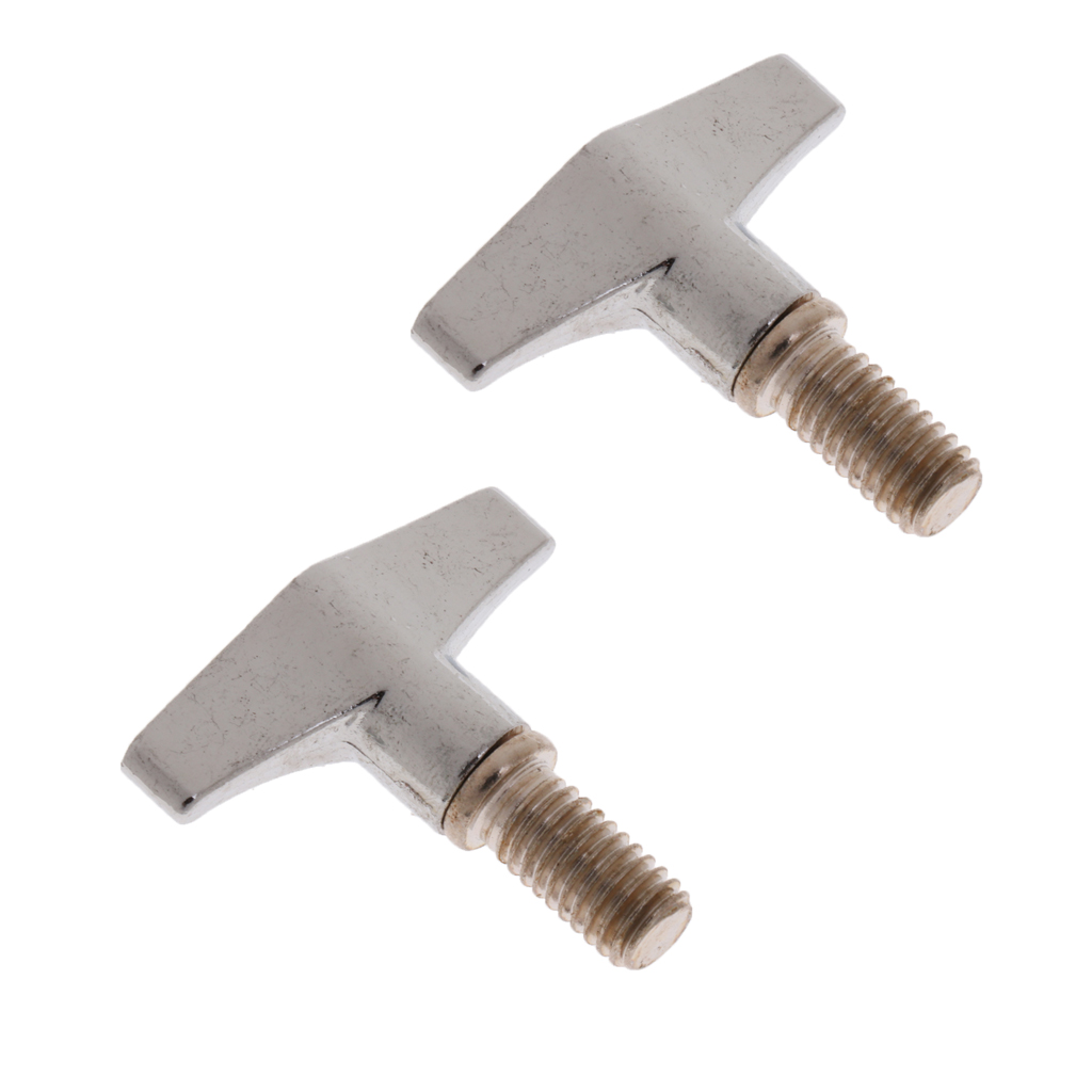 Tooyful 2Pcs Drum Cymbal Thread Wing Nuts Hand Knob Screw Replacement for Drummer