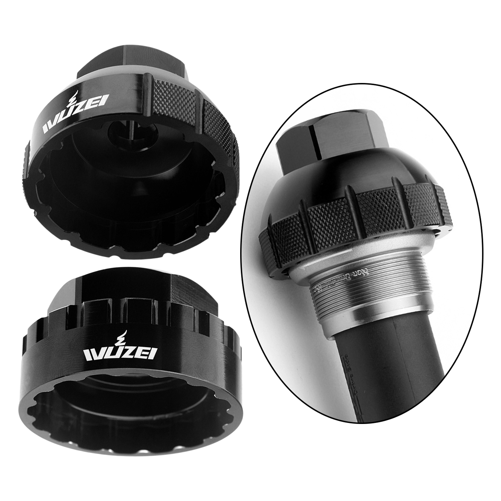 Aluminum Bike BB Tool High Strength 12-Notch Bottom Bracket Socket Remover Installer Removal Assemble Repair Removing Tools