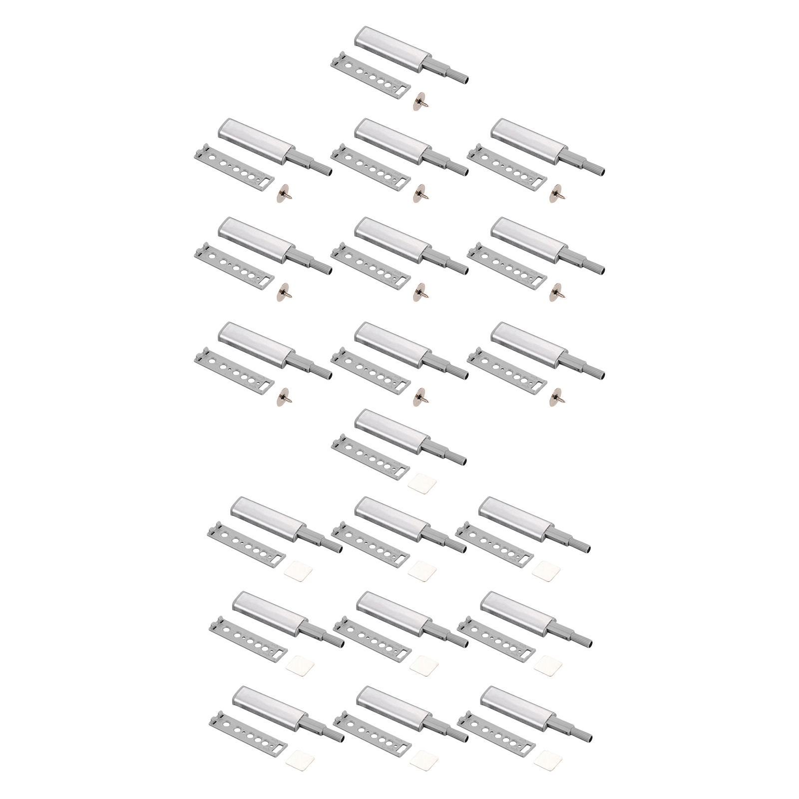 10Pcs/Set Cabinet Door latches Stainless Steel Buffer Easy to Install for Furniture