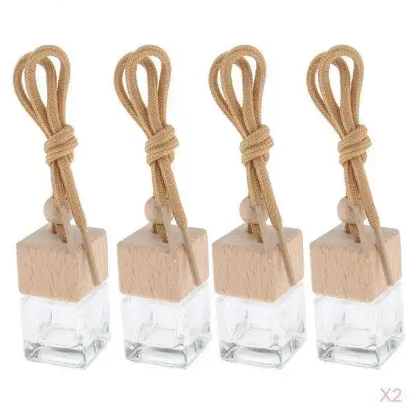 8pcs 6ml Empty Perfume Diffuser Bottle Car Aroma Ornament Vials