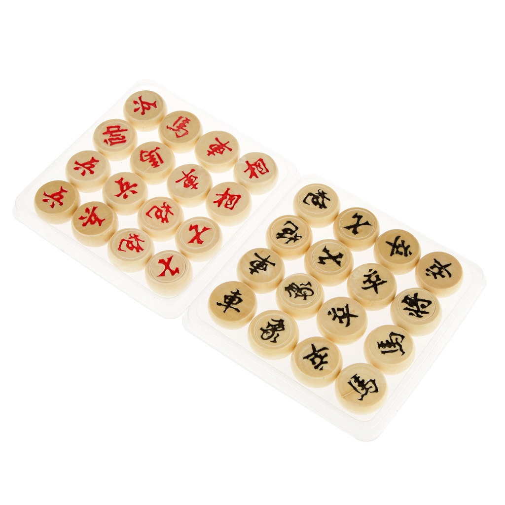 Wooden Chinese Chess Xiangqi Classic Strategy Inferential Training Chess