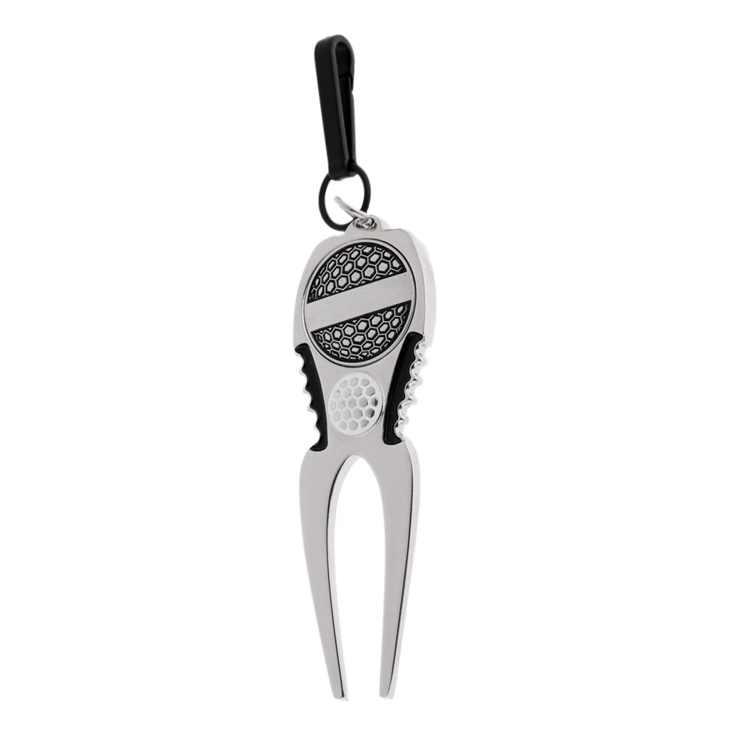 Sturdy Golf Divot Repair Tool with Attached Magnet Ball Marker