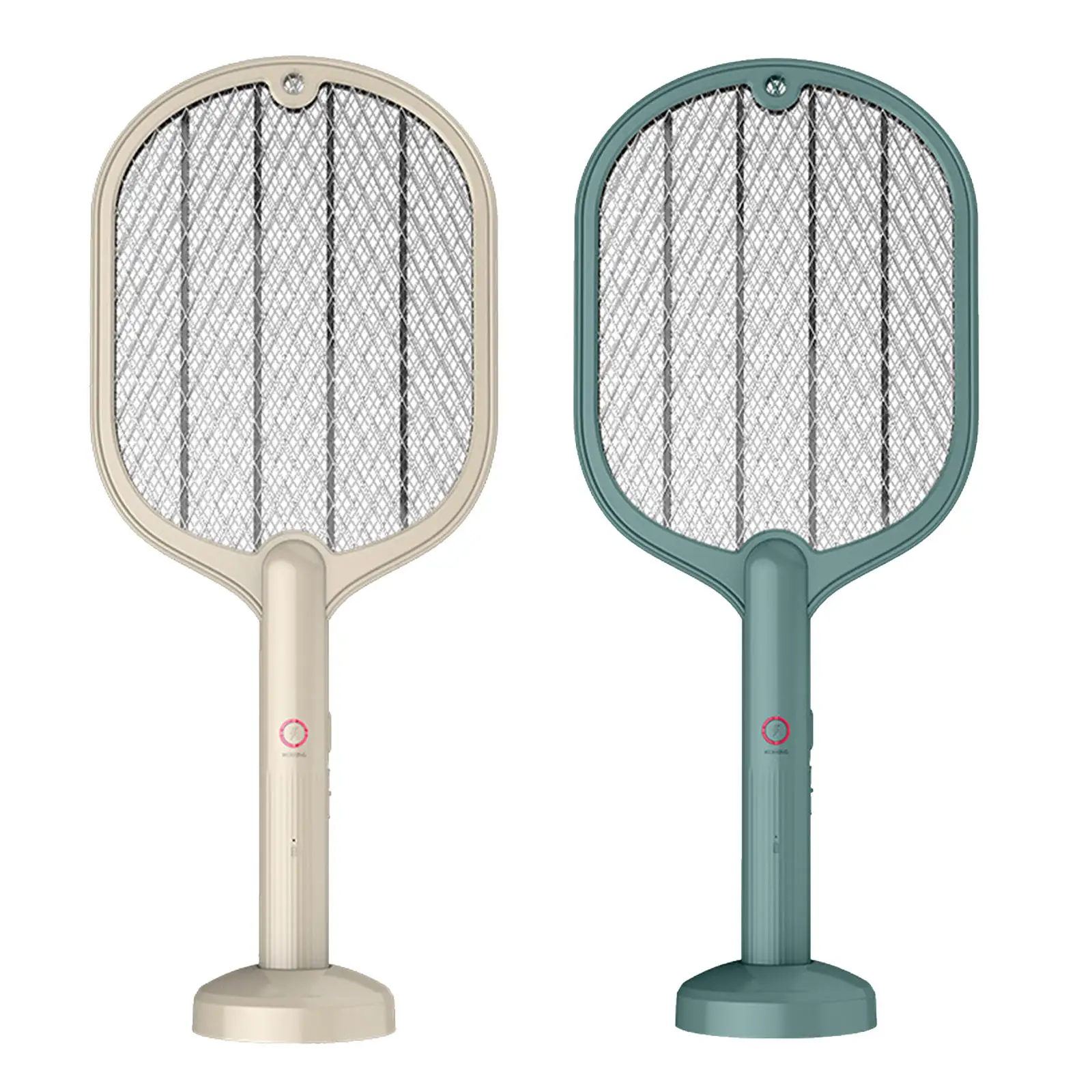 2-in-1 Electric Mosquito Swatter Rechargeable Handheld Wasp Fly Pest Insects Zapper Racket Control