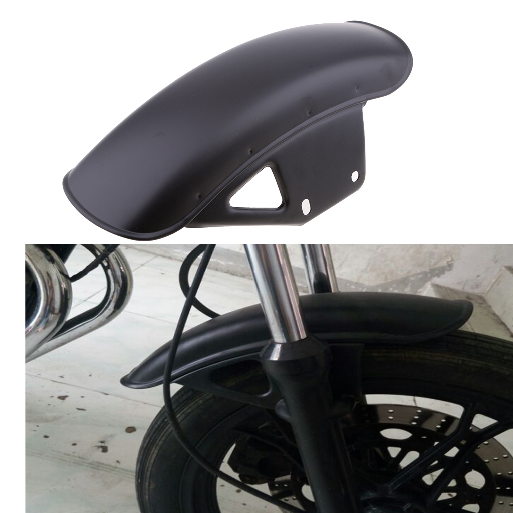 Front  Mudguard Direct Replacement Metal Steel for Suzuki GN125 Black