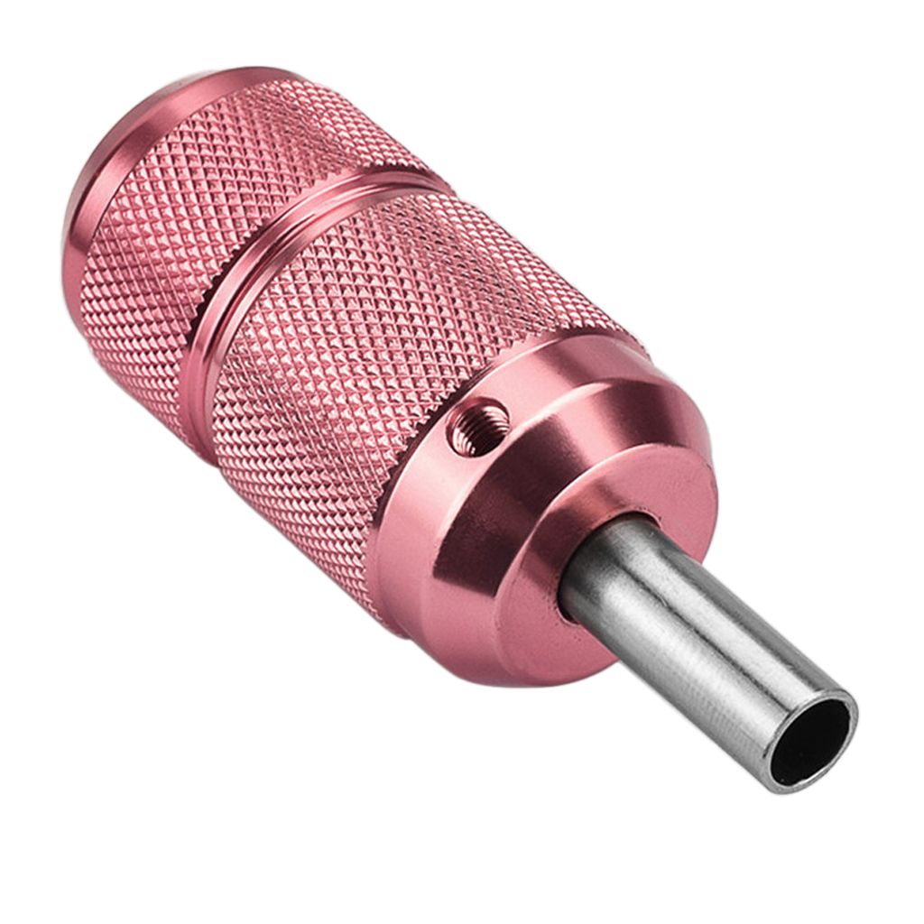 Aluminum Alloy Tattoo Grip Self Locking 25mm Tattoo Handle with Knurling Craft Tube