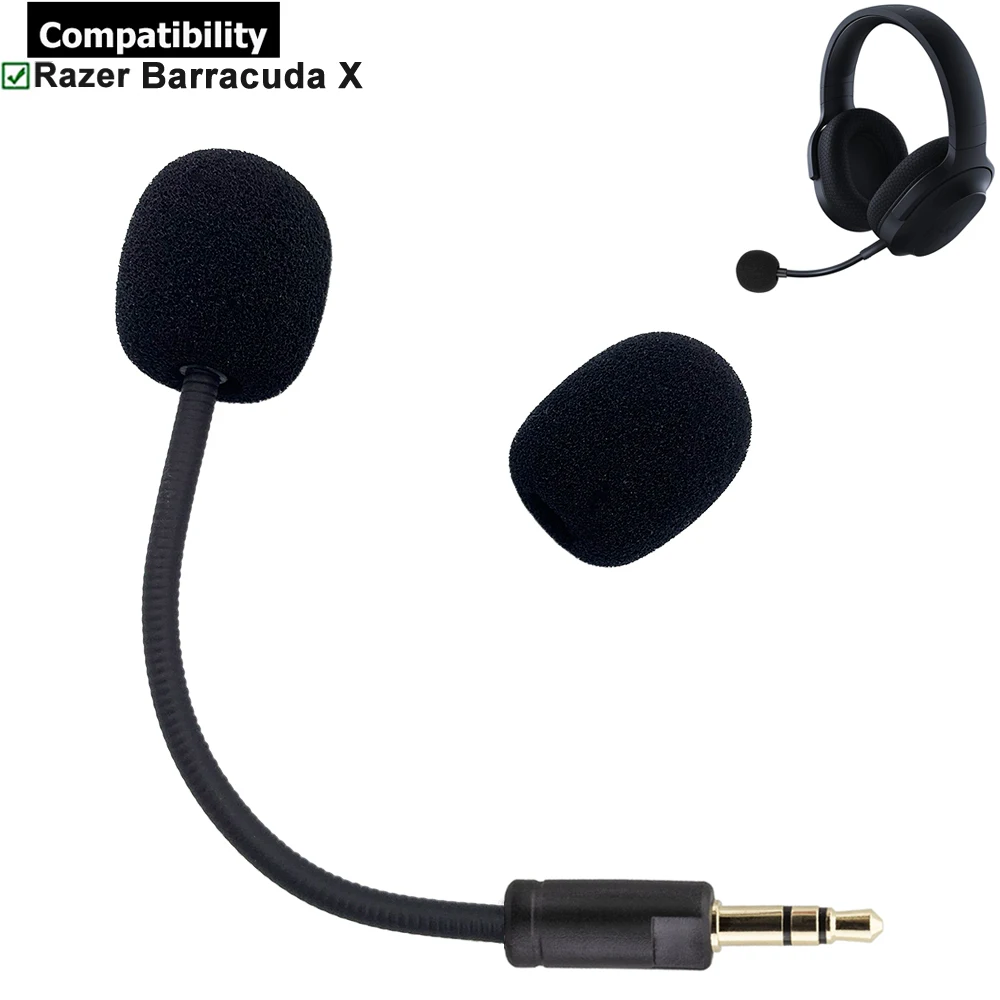 Nerve marmorering sammensmeltning Replacement Aux 3.5mm Trs Mic Detachable Microphone Booms For Razer  Barracuda X Wireless Gaming Headsets Headphones Earphones - Earphone  Accessories - AliExpress