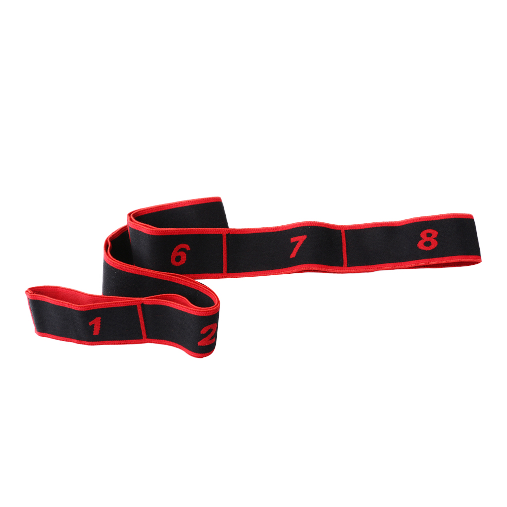 8 Loops Latin Dance Training Band Fitness Yoga Stretching Strap Workout Gym for Coordination Balance and Endurance Training