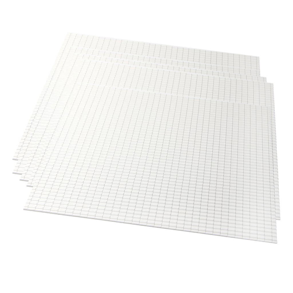 5pcs Simulation Roof Tile White For House Landscape Scenery 270 X 270 X 2mm