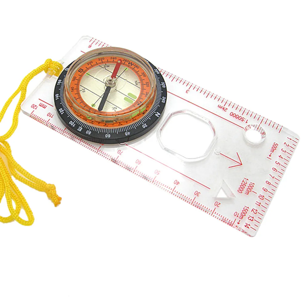 Scouts Military Compass Scale Ruler Baseplate Mini For Camping Compass V6L 3 