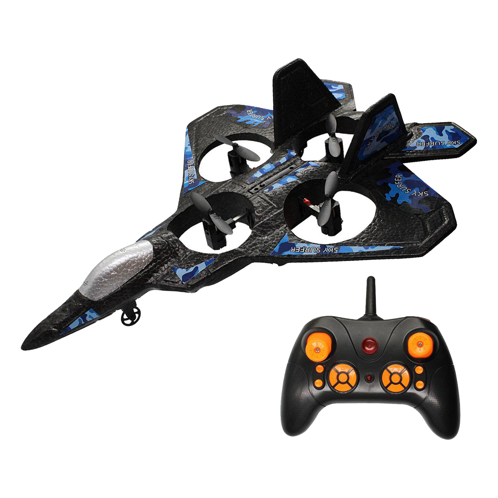 Fixed-wing 2.4G 6CH Remote Control Aircraft RC Airplane Fighter Model Toy