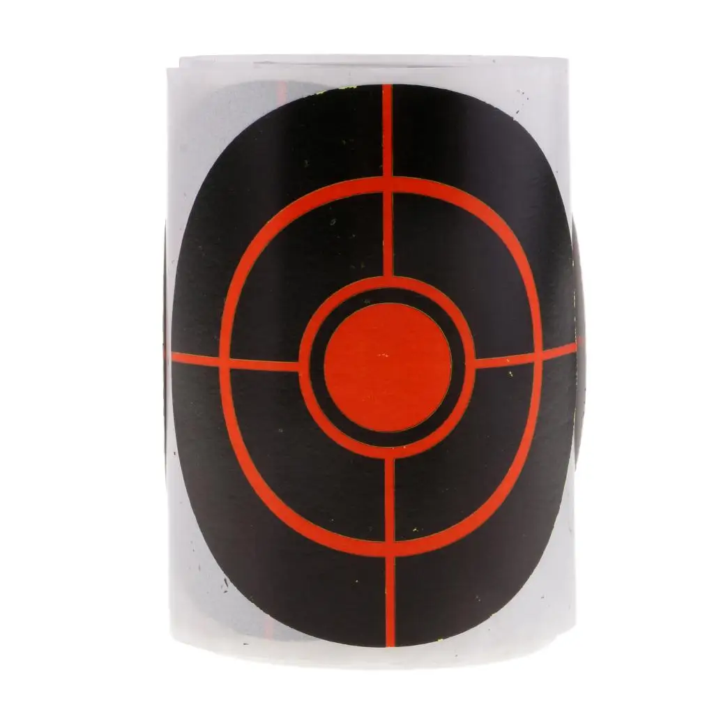 100pcs Black & Red Targets Reactive Splatter Stickers for Shooting Exercises 