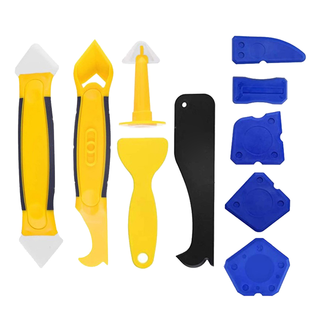 10pcs Silicone Caulking Spreader Sealant Finishing Smoothing Kit Tool Set