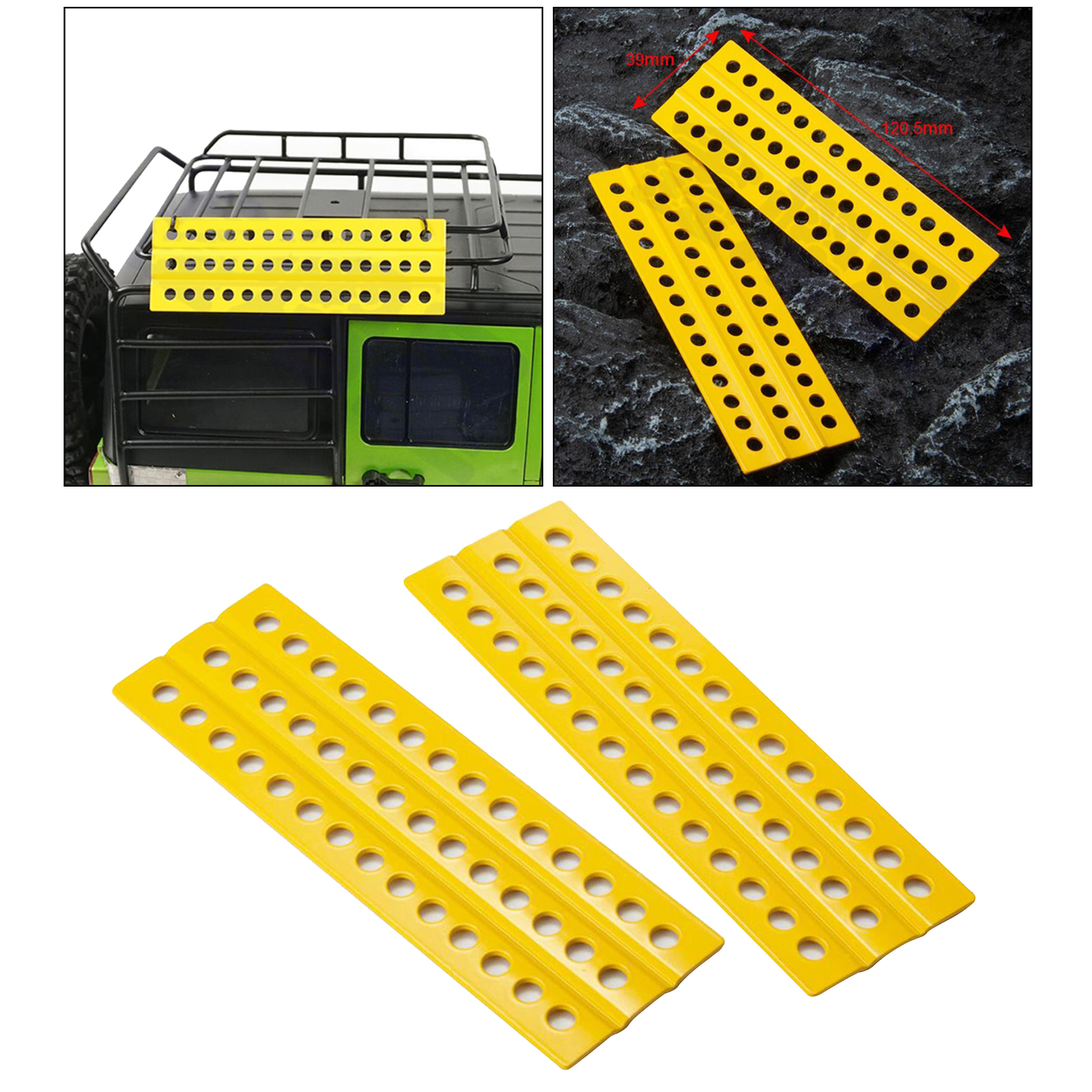 1/10 RC Crawler Extraction / Recovery Board Sand Ladder Antiskid Plate Metal