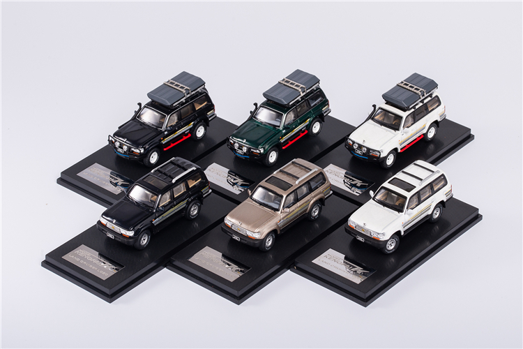 Suporte de Teto para Veículos Modelo de Carro Kengfaça Toyota Land Cruiser Lc80 4500 Tamanhos - Suv Fundido 1:64 1 Cheap Carrinhos de brinquedo e de metal