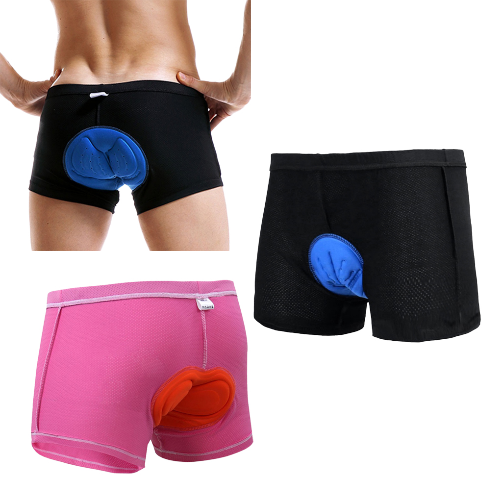 Breathable Cycling Padded Shorts Women Men Bike Underwear Liner with Cushion