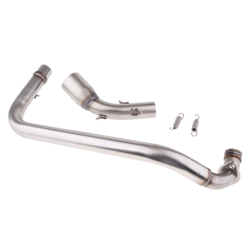 Motorcycle Exhaust System Mid Pipe Stainless Steel Slip On for HONDA MSX125