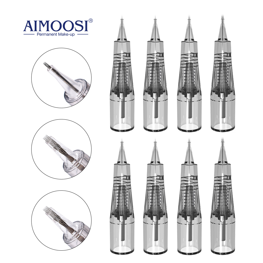 Best of AIMOOSI M7 50 / 100Pcs Tattoo Eyebrows Microblading Piercing Needles Pen For Semi Permanent Makeup PMU Machine Gun Consumables Reviews & Tips