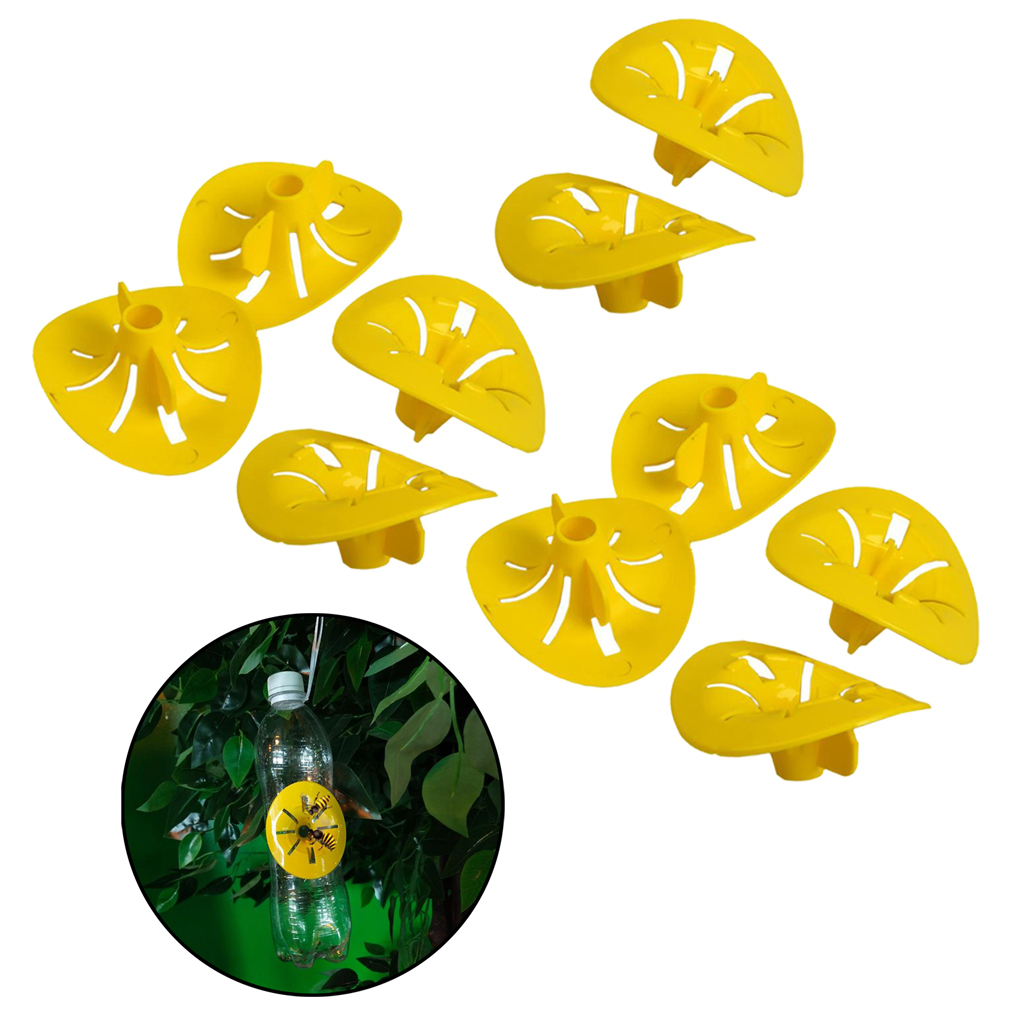 10pcs Home Garden Trap Bee Hornets Catcher Wasp Insects Funnel Killer Reusable New Plastic bottle wasp traps