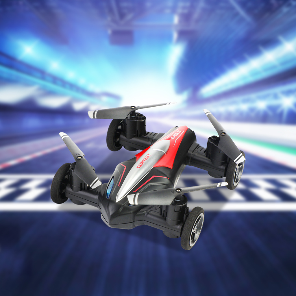 Professional 2in1 Racing Flying Car Quadcopter Air-Ground Cars Speed Switch