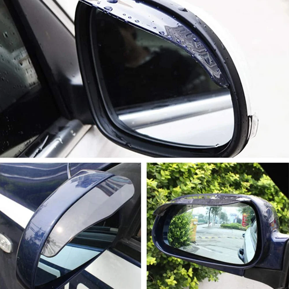 Details about  / 2X Universal Car Rear View Wing Mirror Sun Shade Shield Rain Board Eyebrow Guard