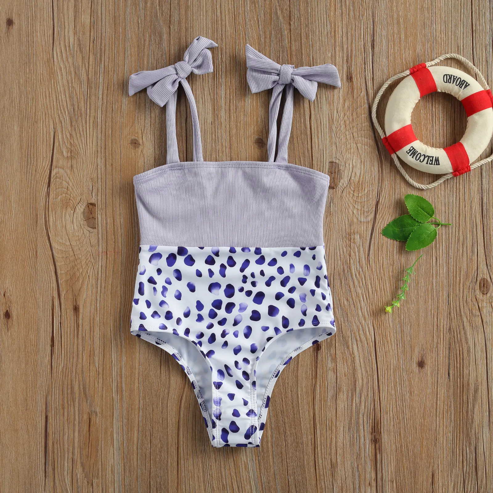 bikini bañador de recién nacido bañador de bebé gorro Loalirando 3 piezas bañadores para niña con estampado de leopardo y flores para niña 