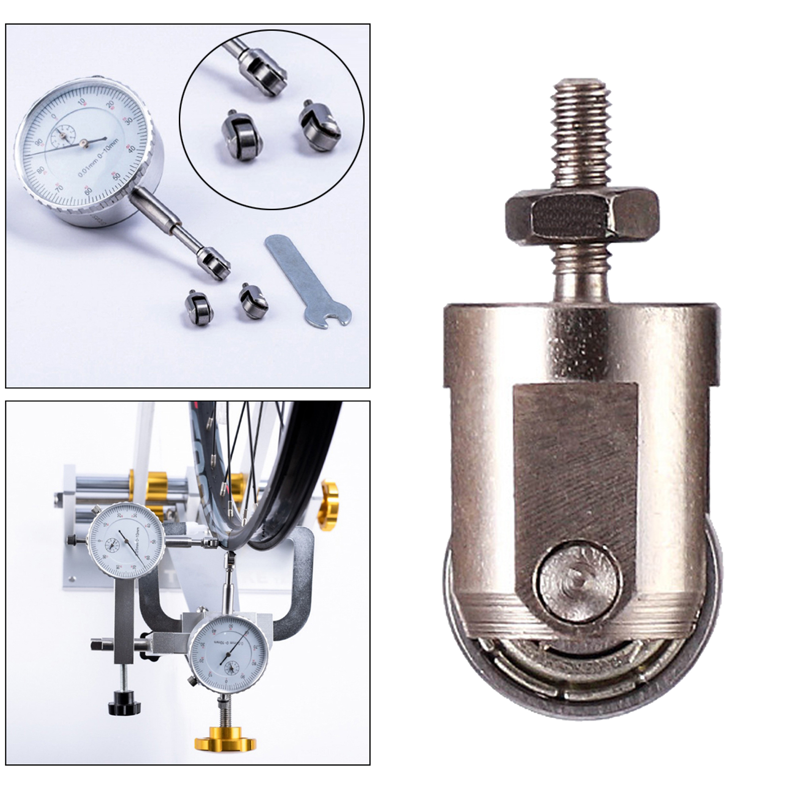 Dial Indicator  Point Depth Gauge Gaging Roller Contacting Tip Probe