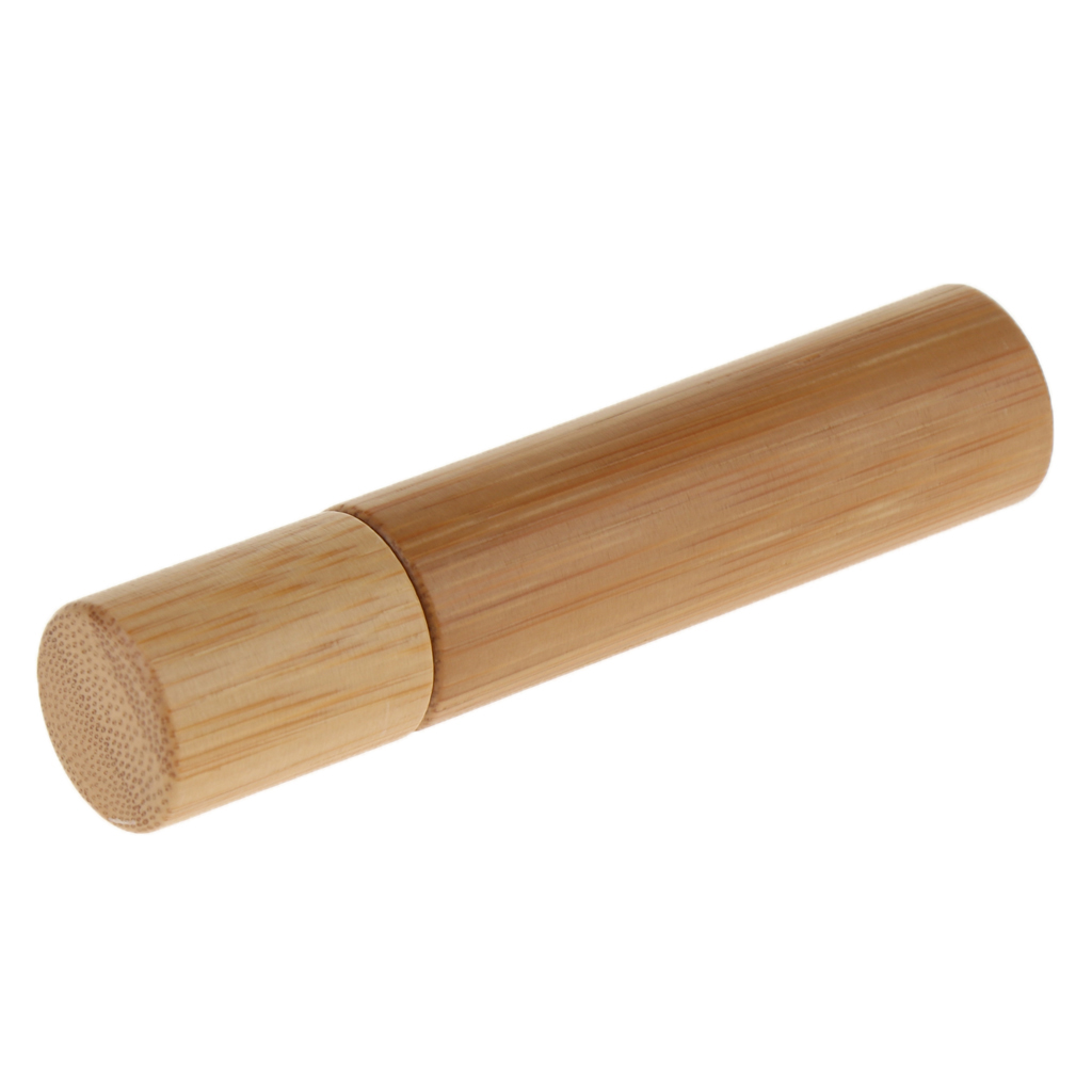 MagiDeal 10ml Natural Bamboo Empty Essential Oil Makeup Rollerball Bottle