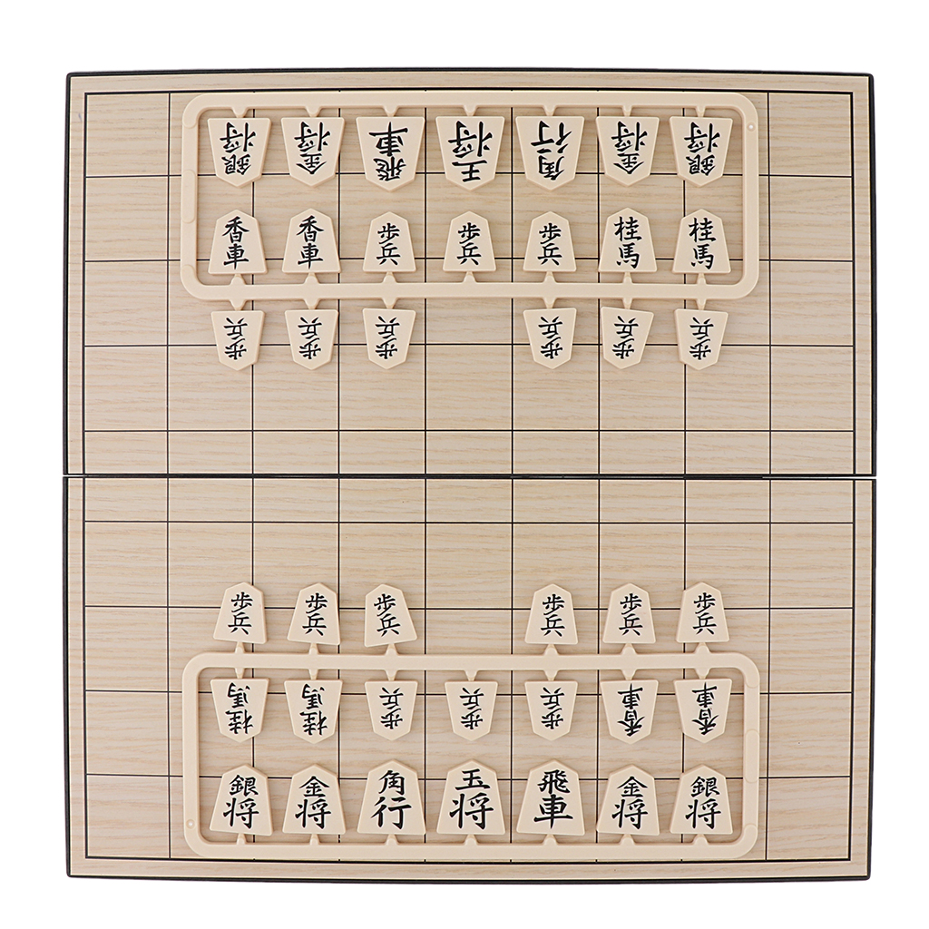 Plastic Shogi Japanese Chess 9.8 inch Folding Magnetic Chessboard