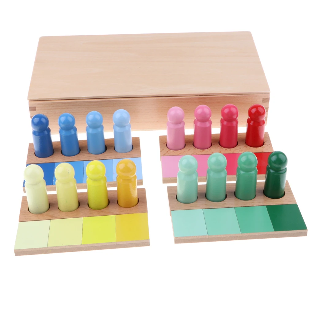 Wooden Montessori Material Toy - Gradient Color Matching & Learn For Kids