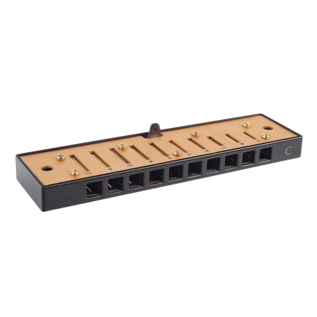 10 Hole Harmonica Comb With Reeds Set C Key For All Styles Of Music Harmonica Part Woodwind Instruments