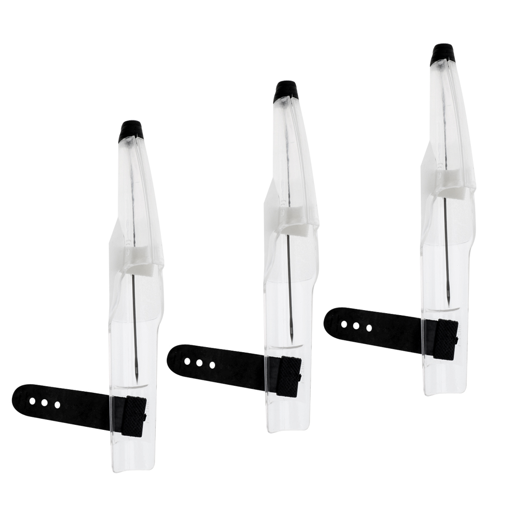 Pack Of 3 Rock Fishing Line Guide And Tip Protector Cover Premium Clear Cap Fishing Rods