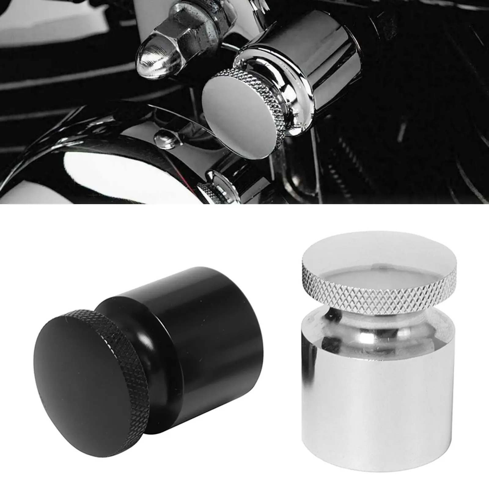 Accessory Choke Knob Cover for Harley  Electra with Threaded Brass Insert Parts Professional Easy to Install 1x