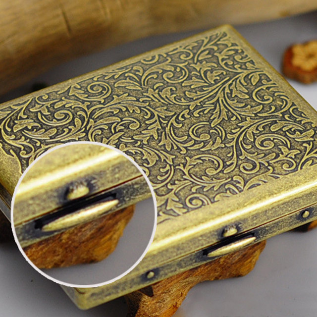 New Retro Metal Cigarette Case Hand-carved 3 Ways To Open High Quality Vintage  Cigarette Box Christmas Gifts Smoking Accessories - AliExpress