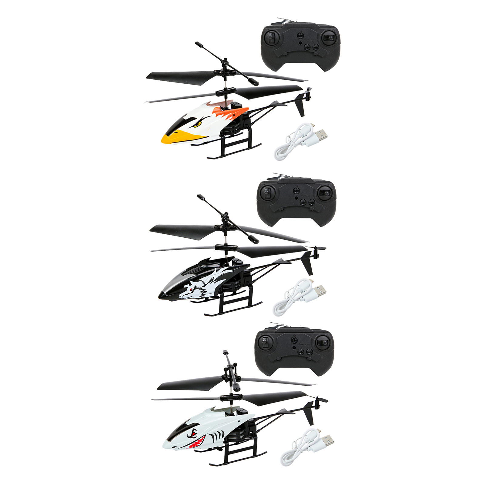 Anti-Collision RC Helicopter 2CH Battery Stability RC Airplane for Kids Children