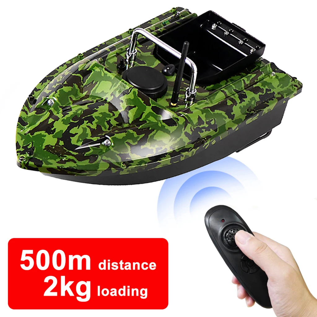 Remote Control Fishing Bait Boat Fish Finder 1.5kg Loaded 500m Remote Diatance Watercraft Toy Gifts for Fishing Enthusiasts