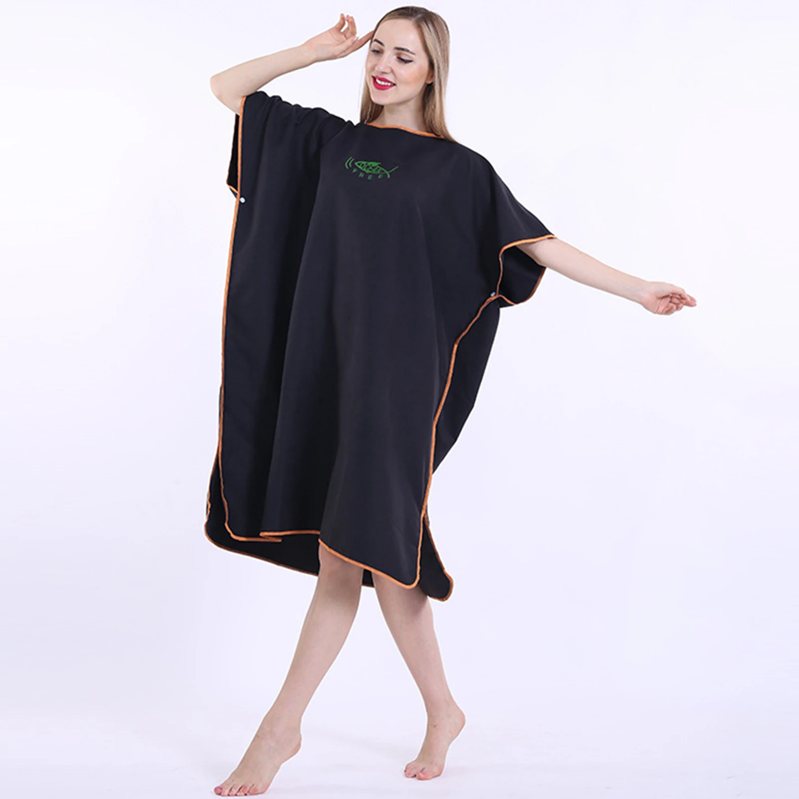 Wetsuit Changing Robe Surf Poncho Hood Changing Towel Quick-Drying Swimming Towel Bath Robe Thermal for Women Men