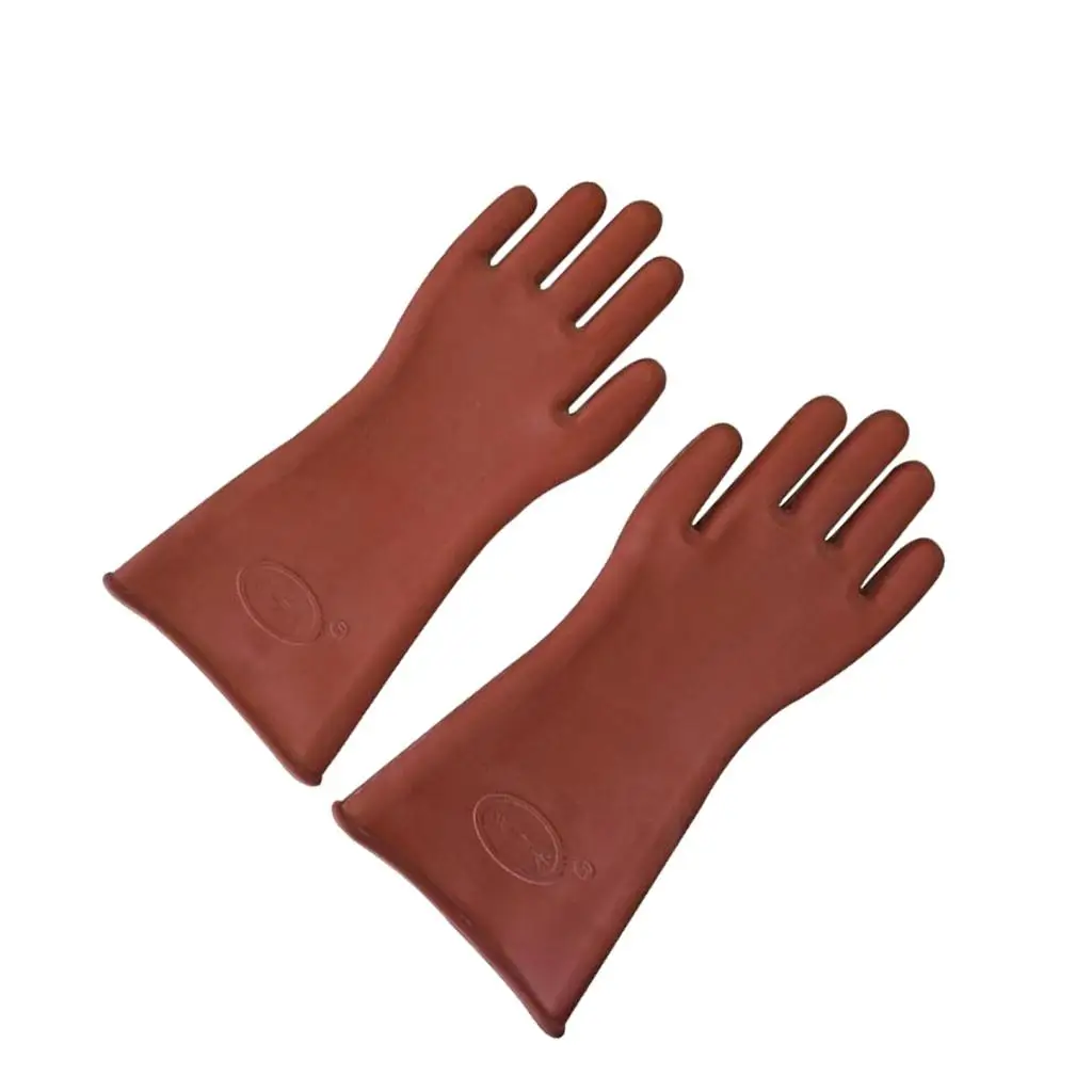 Rubber Made Insulated Rubber Lineman Electricians 12kV Electrical Gloves 