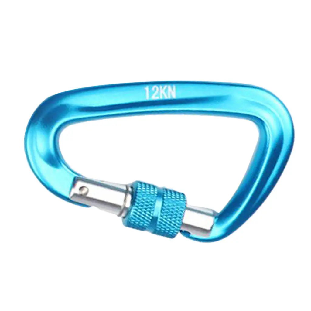 Aluminum D-Ring Locking Large Carabiners Clip for Outdoor Camping